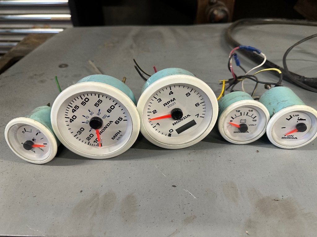 Meters dashboard voor boot honda bootonderdelen, Watersport en Boten, Bootonderdelen, Ophalen of Verzenden, Zo goed als nieuw