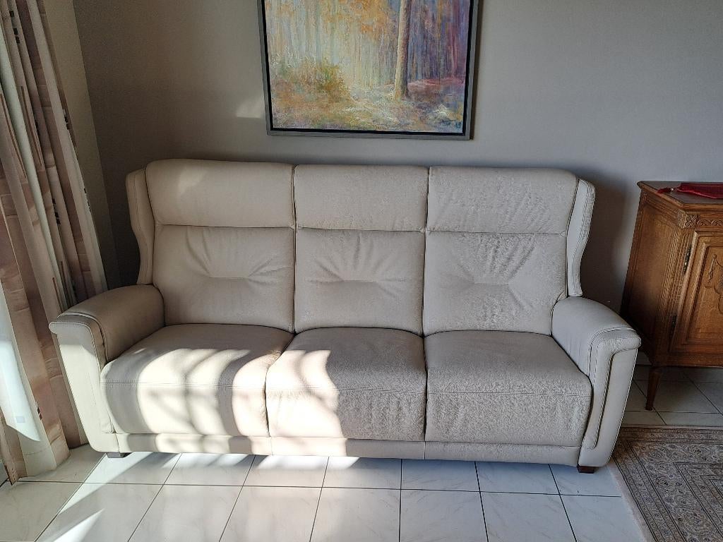 aussi bon qu'un siège en cuir 3 places neuf, Banc droit, Comme neuf, Enlèvement, Cuir