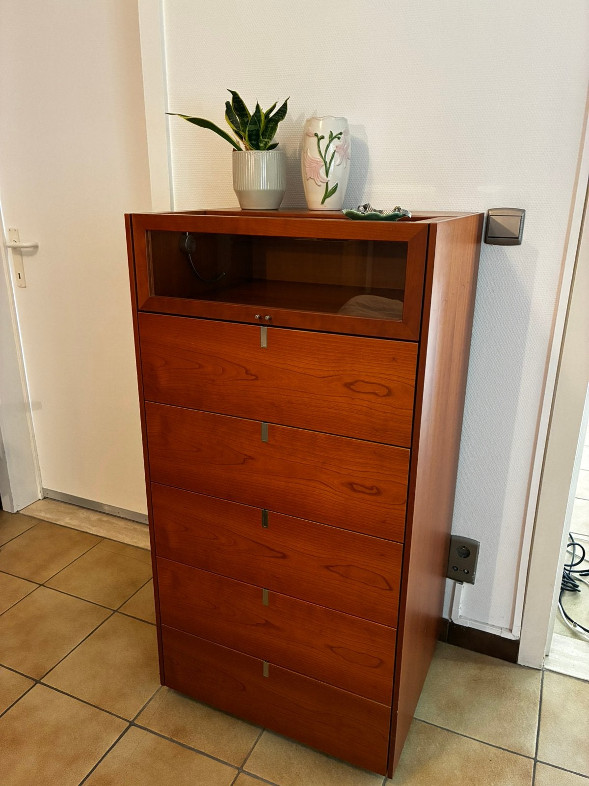 Commode en bois, 5 tiroirs ou plus, Comme neuf, Enlèvement, 50 à 100 cm
