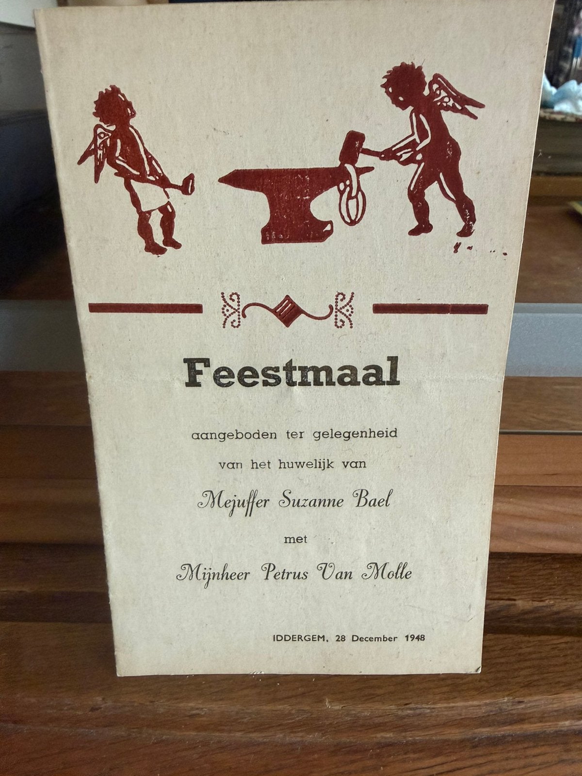 Oude menukaart, Ophalen of Verzenden, Zo goed als nieuw
