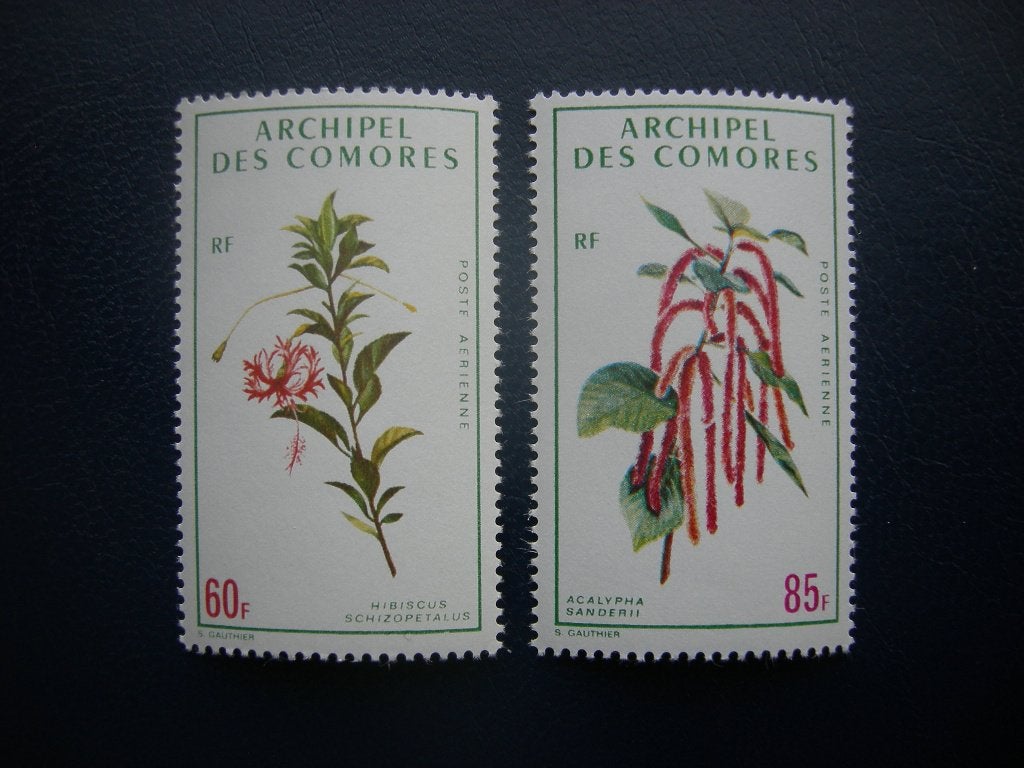 Comoren, Yvert 37/8, versheid van de post., Postzegels en Munten, Verzenden, Overige landen, Postfris