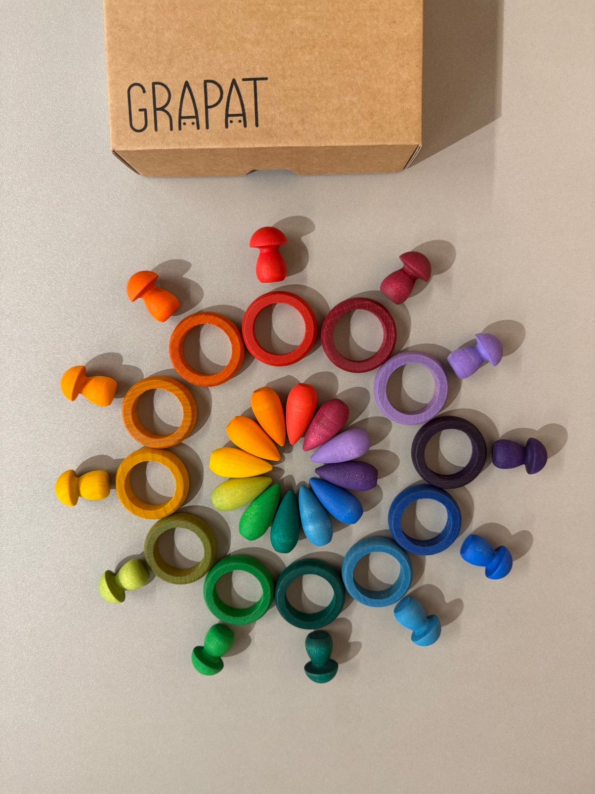 Grapat Mandala — Rondelles, champignons et flocons de neige, Enlèvement ou Envoi, Comme neuf