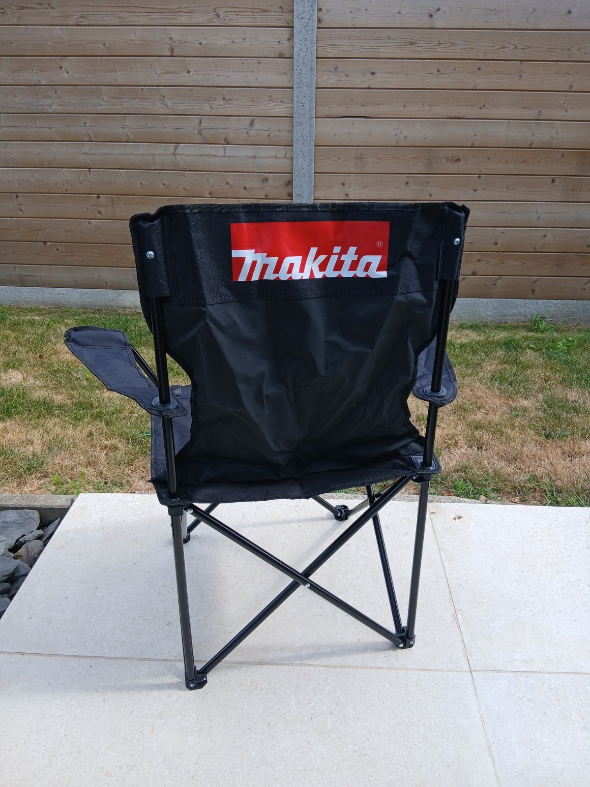 Chaise pliable Makita avec porte-gobelet neuve, Caravanes & Camping, Meubles de camping, Enlèvement, Neuf, Chaise de camping
