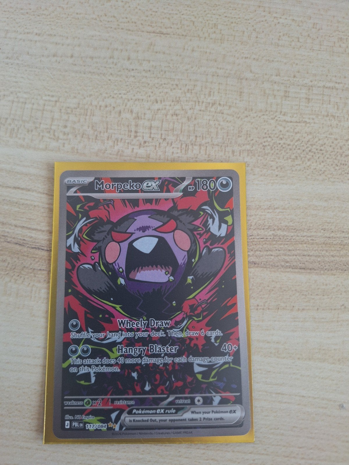 Morpeko Ex  Pitch Black, Ophalen of Verzenden, Nieuw, Losse kaart, Foil