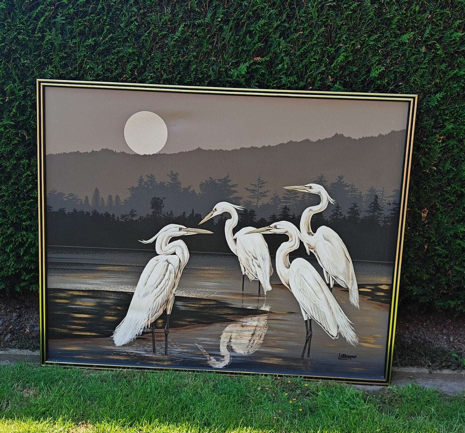 Schilderij  Letterman groot, Ophalen