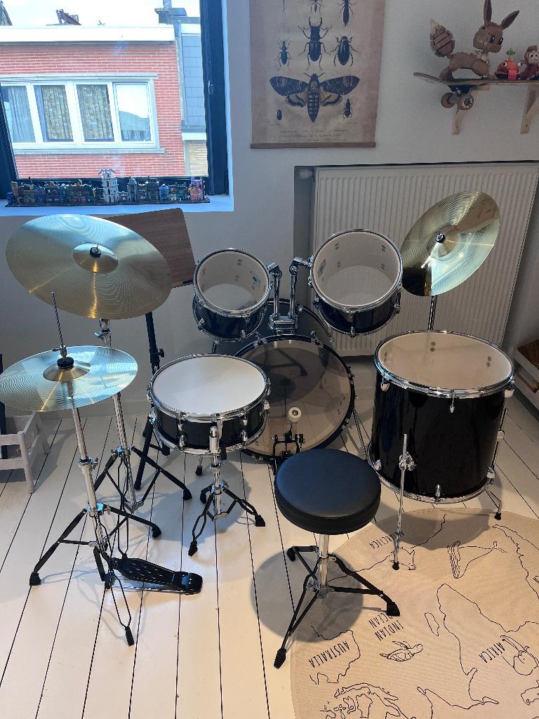 FG22B BK First Gig Rock Set Black drum, Musique & Instruments, Batteries & Percussions, Utilisé, Autres marques, Enlèvement