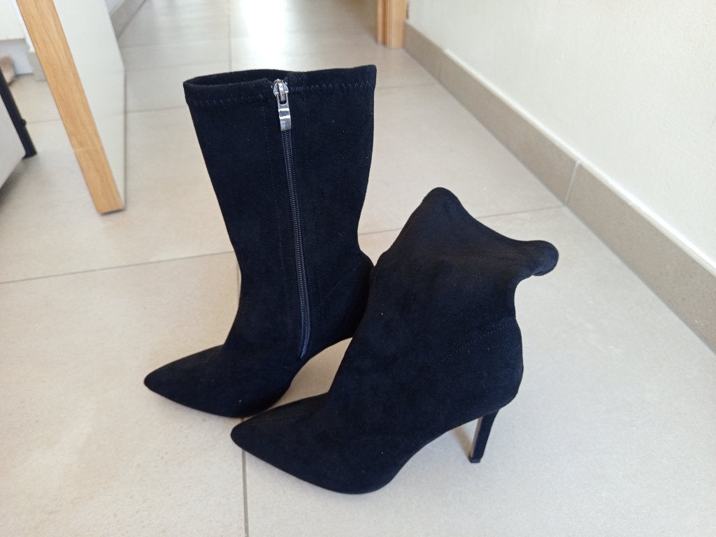 Dameslaarzen, Neuf, Chaussures à haut talons, Noir, Envoi
