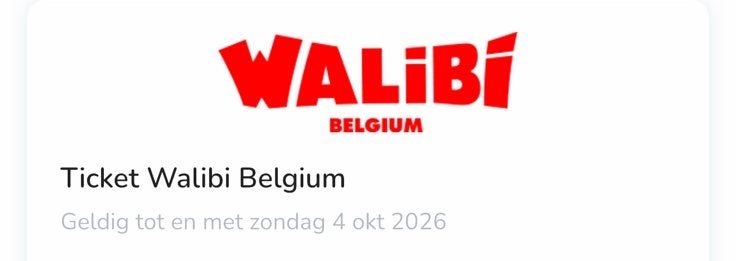 2 tickets voor wallibi geldig totm 4/10/2026, Tickets & Billets, Deux personnes, Forfait, Ticket ou Carte d'accès