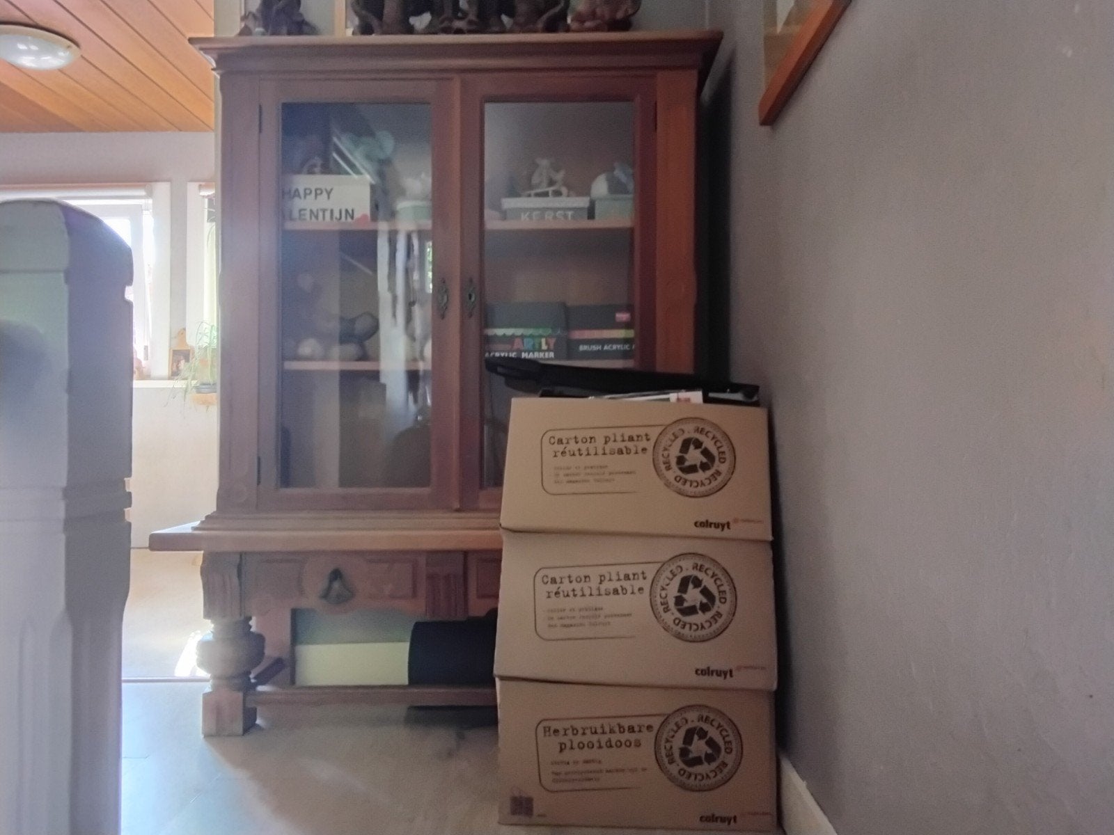 vitrine kast, Huis en Inrichting, Kasten | Vitrinekasten, Ophalen