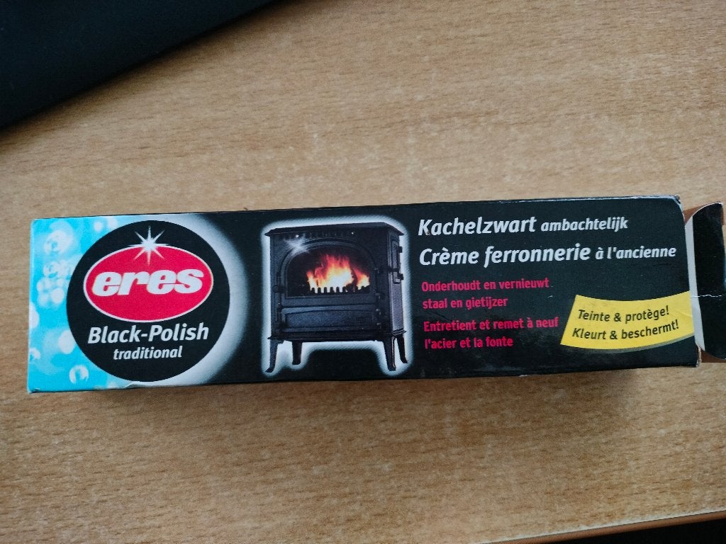 Crème ferronnerie  à l'ancienne Eres Black Polish, Bricolage & Construction, Enlèvement ou Envoi, Utilisé, Poêle