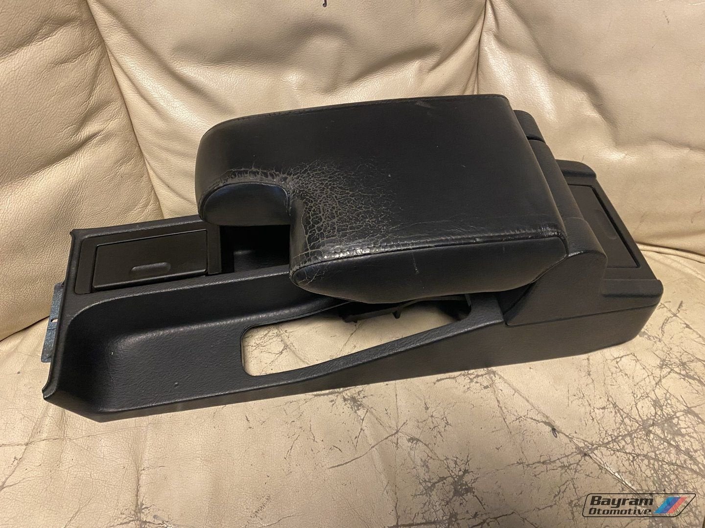 Bmw E36 cabrio zwart lederen armsteun set 3-serie console M3, Autos : Pièces & Accessoires, Habitacle & Garnissage, BMW, Utilisé