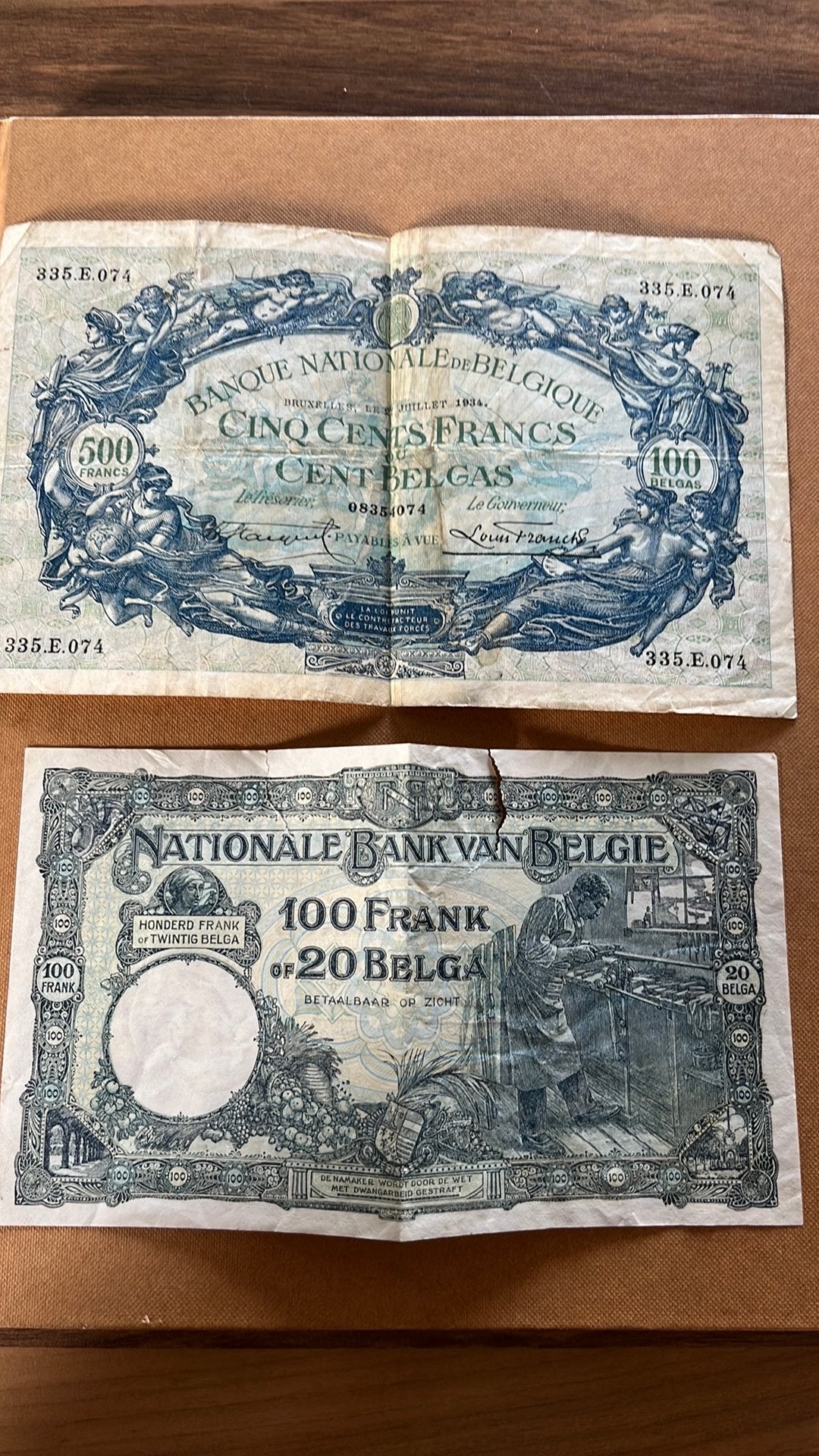 2 Belgische tickets, Postzegels en Munten, Ophalen
