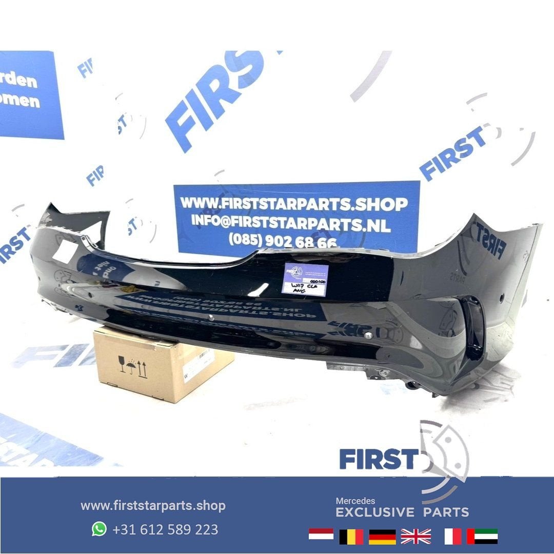 W117 C117 X117 CLA AMG ACHTERBUMPER ZWART 191 Mercedes 2013-, Gebruikt, -, Ophalen of Verzenden, Achter