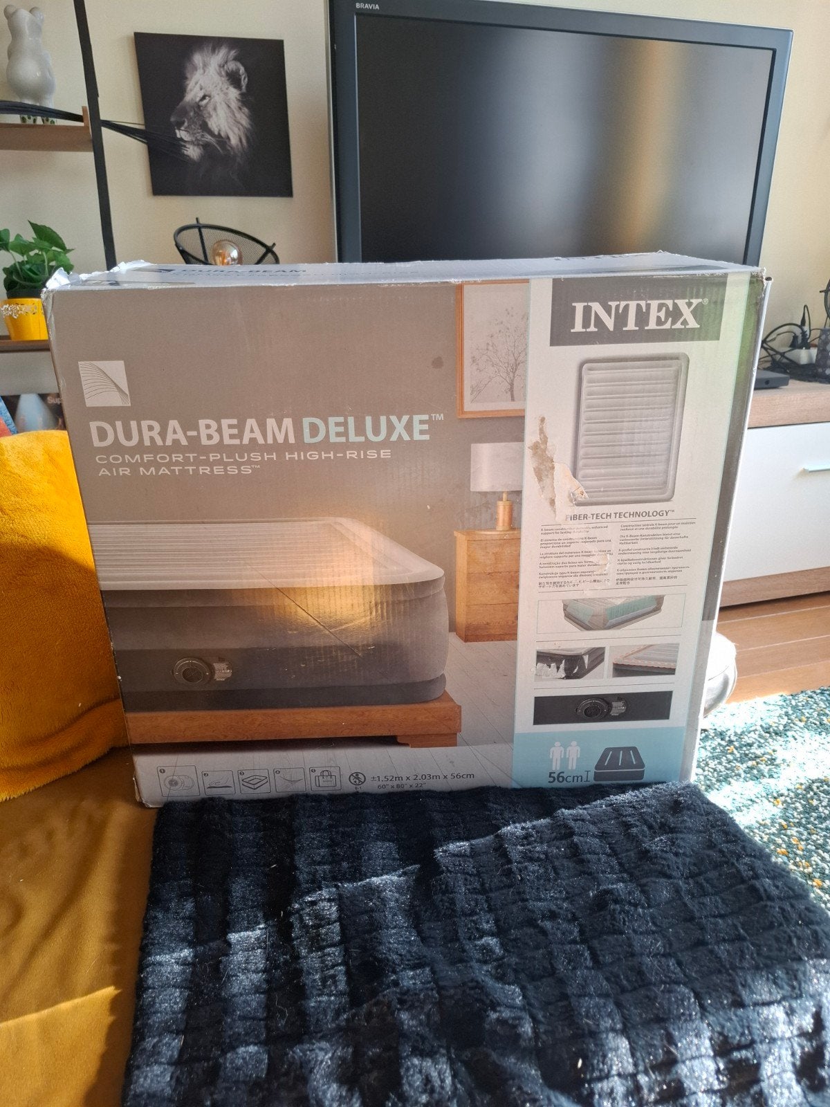 Intex Dura-Beam Deluxe-serie Comfort-Plus luchtbed, Ophalen, Ingebouwde pomp, Nieuw, 2-persoons