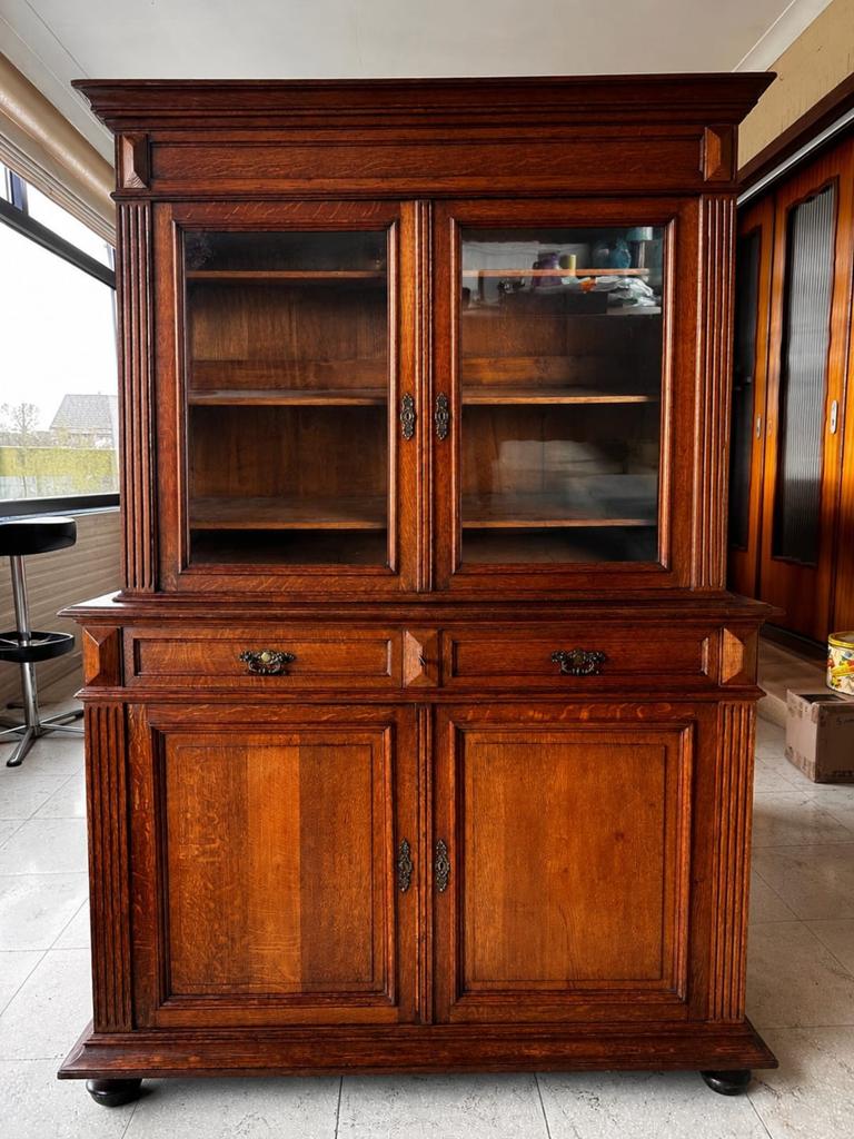 Mooie vitrine Louis-Philippe, Antiek en Kunst, Antiek | Meubels | Kasten, Ophalen