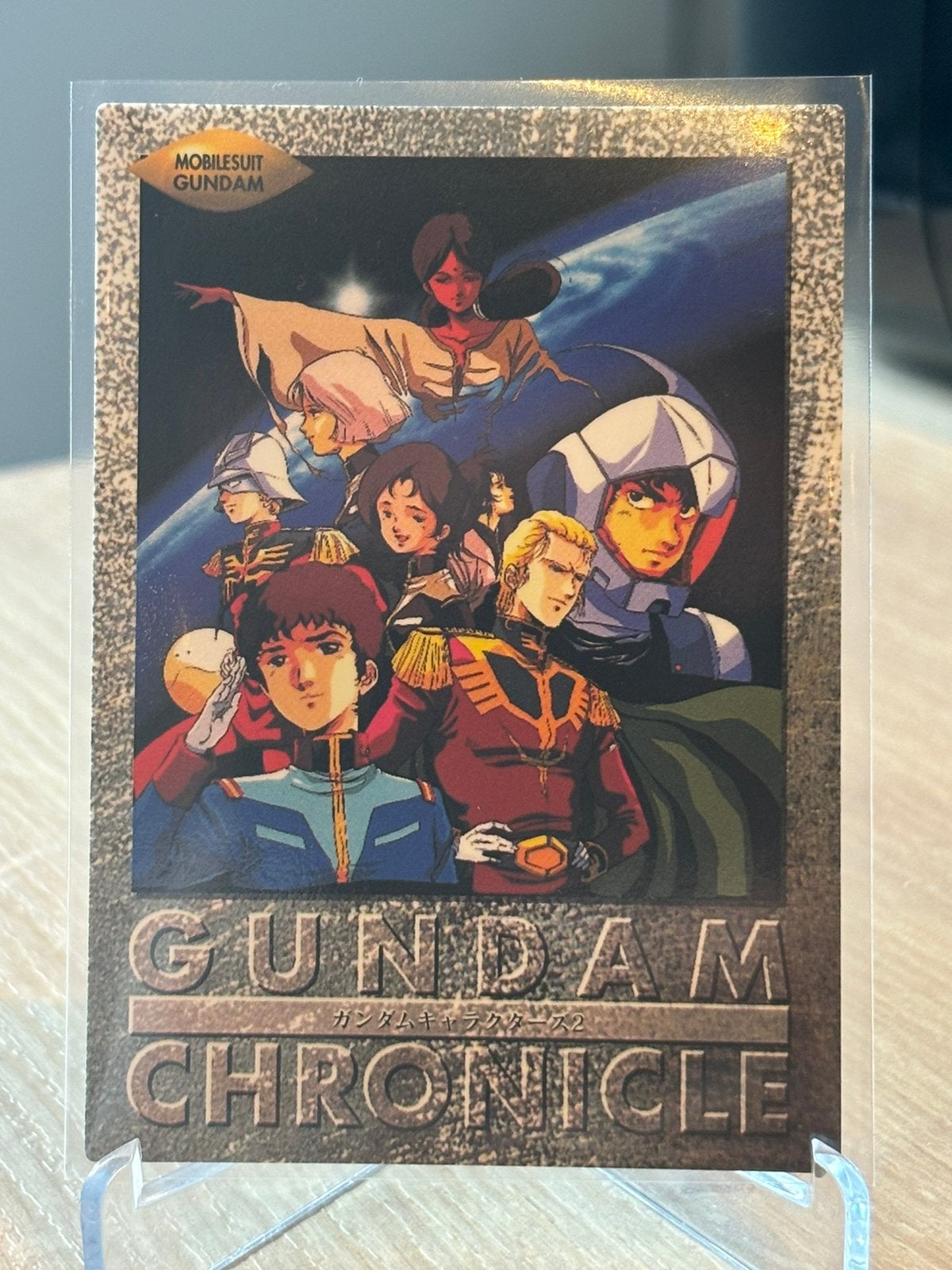 Gundam chronicle 1996 nm ,m, Hobby en Vrije tijd, Ophalen, Nieuw, Losse kaart