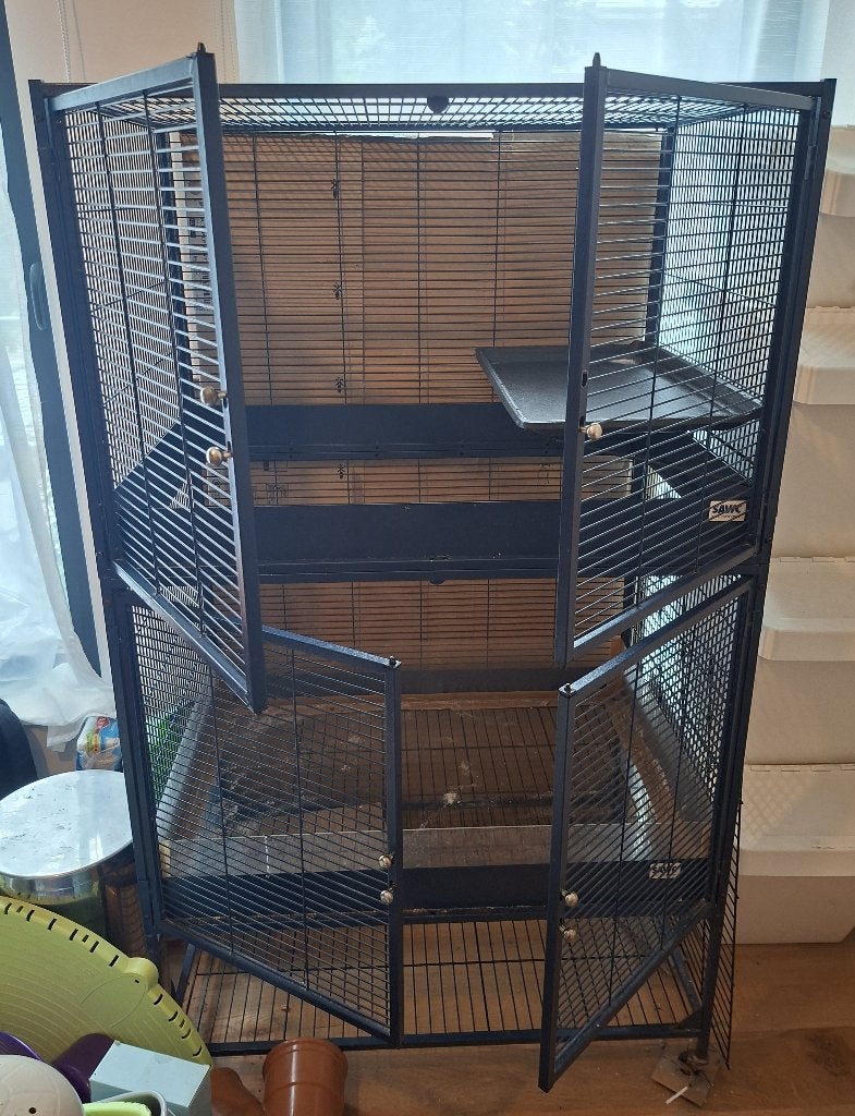 Cage Royal Suite 95 Double SAVIC, 90 cm ou plus, 75 à 110 cm, Cage, Enlèvement