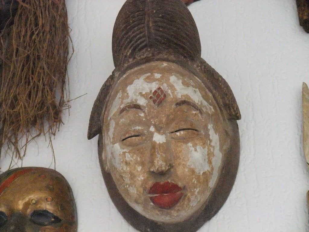 Masker, Sculpté, Enlèvement ou Envoi, Chine, 30 cm