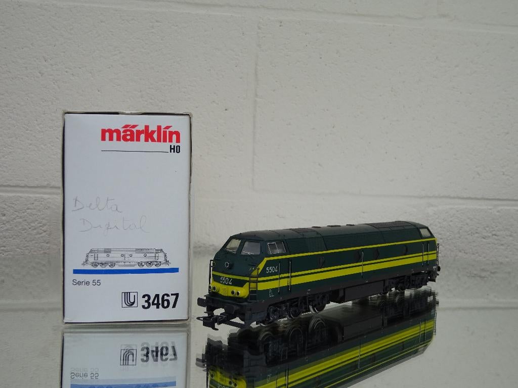 marklin 3467-SNCB-locomotive diesel  série 5504-Digital, Enlèvement ou Envoi, Utilisé, Locomotive