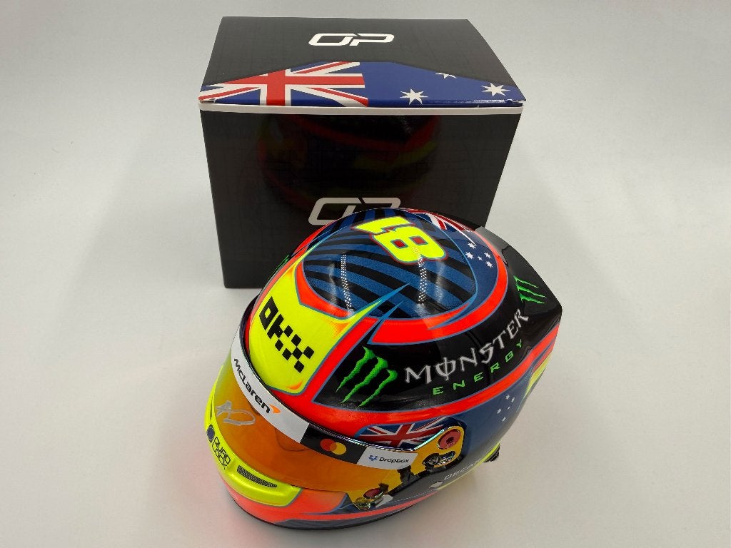1/2 casque helmet F1 Piastri 2026 (McLaren) signé, Verzamelen, Ophalen of Verzenden