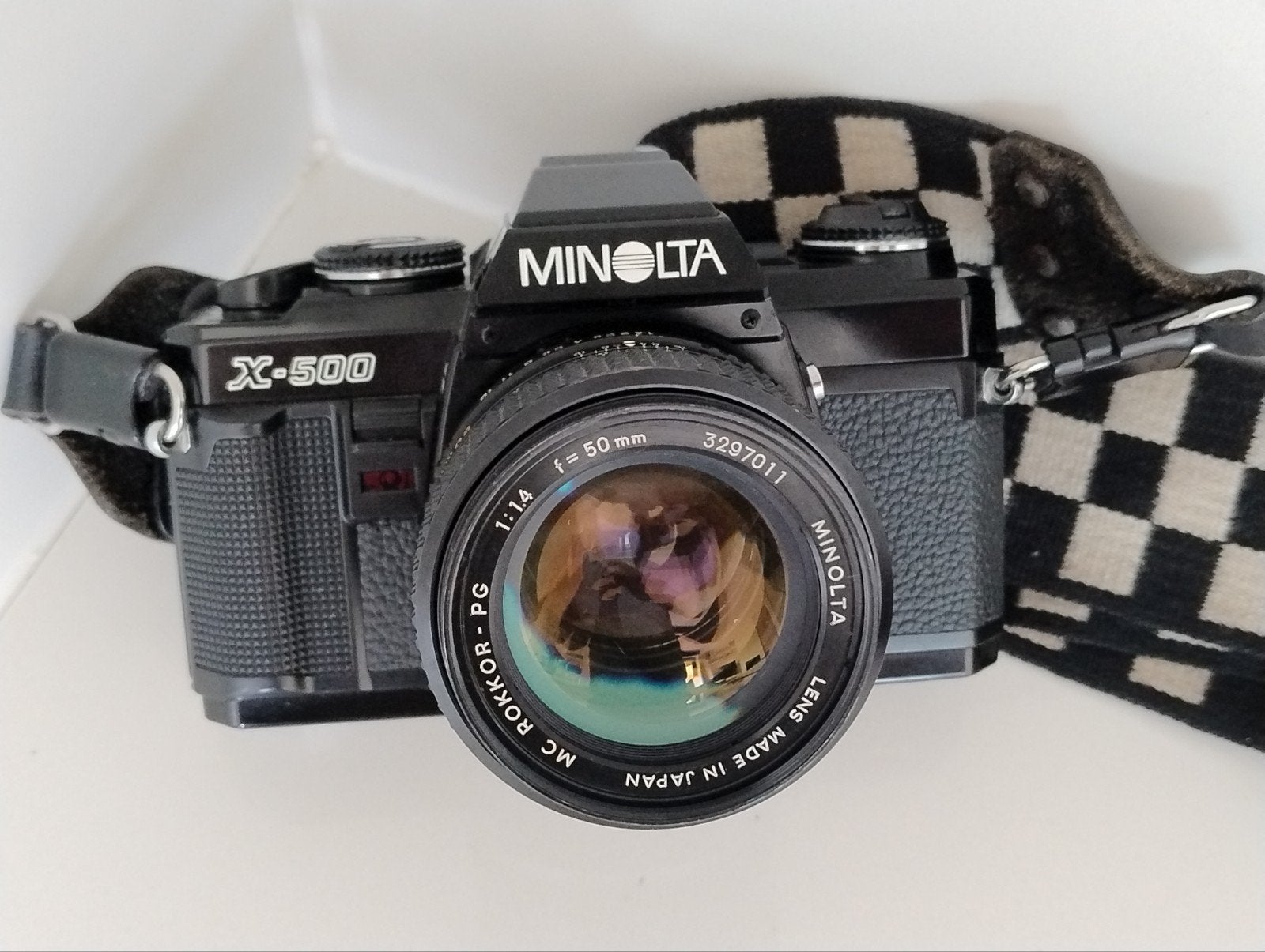 Appareil photo Minolta X500 avec objectif MC Rokkor PG 50 mm, Enlèvement ou Envoi, Minolta