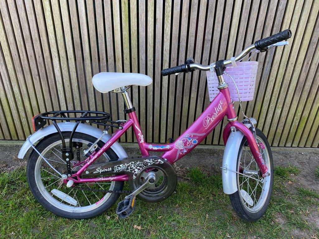 kinderfiets 16inch, Fietsen en Brommers, Ophalen, Gebruikt, Terugtraprem, 16 tot 20 inch