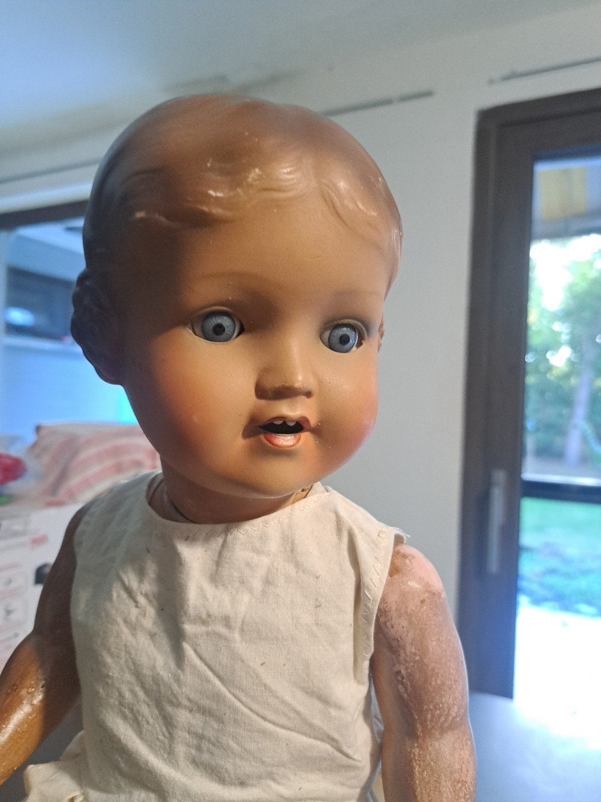 antieke poppen, Verzamelen, Ophalen of Verzenden, Gebruikt