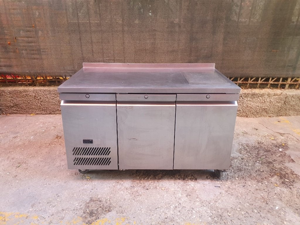 Williams koelwerkbank inox op wieltjes, 140 cm, Ophalen of Verzenden, Gebruikt, Koelen en Vriezen