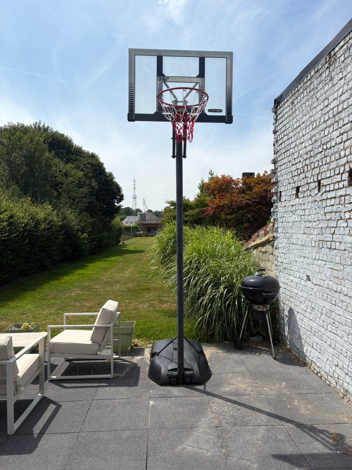 Verstelbare basketbalring LIFETIME., Sport en Fitness, Ophalen, Zo goed als nieuw