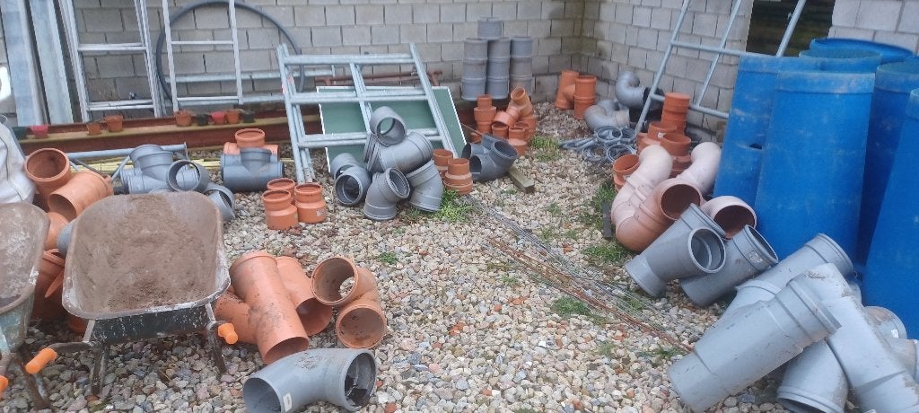 PVC koppelstukken 200 mm, Doe-het-zelf en Bouw, Ophalen, Overige typen, PVC, Nieuw