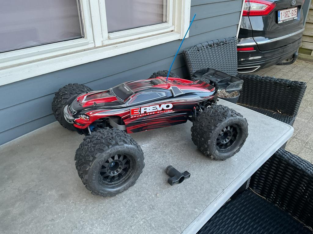 Traxxas E-revo brushless edition 6s, Hobby en Vrije tijd, Modelbouw | Radiografisch | Auto's, Elektro, Auto offroad, Ophalen of Verzenden