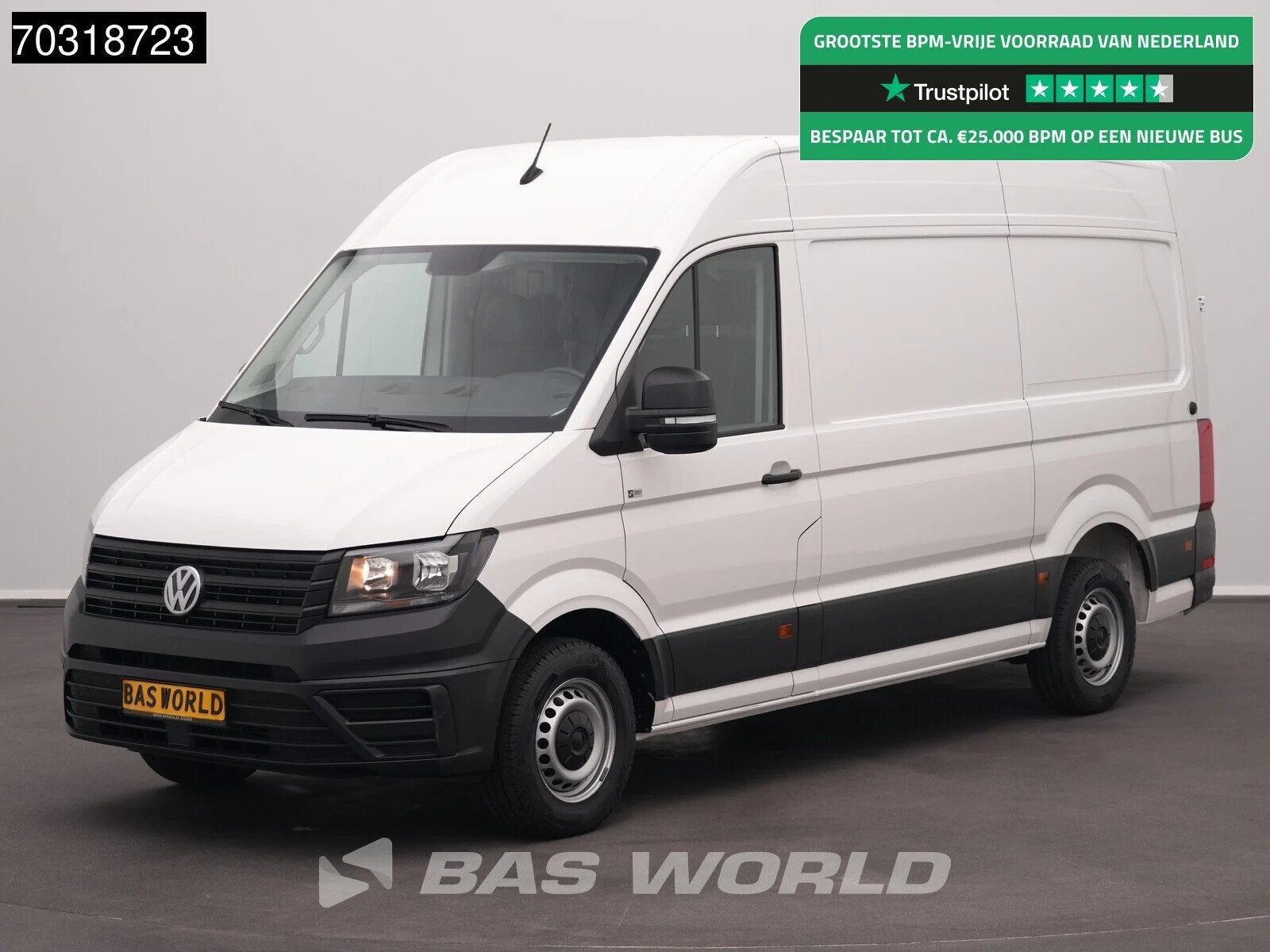 Volkswagen Crafter 140pk 2025 model L3H3 Airco Camera CarPla, Auto's, Bestelwagens en Lichte vracht, Start-stop-systeem, Stof