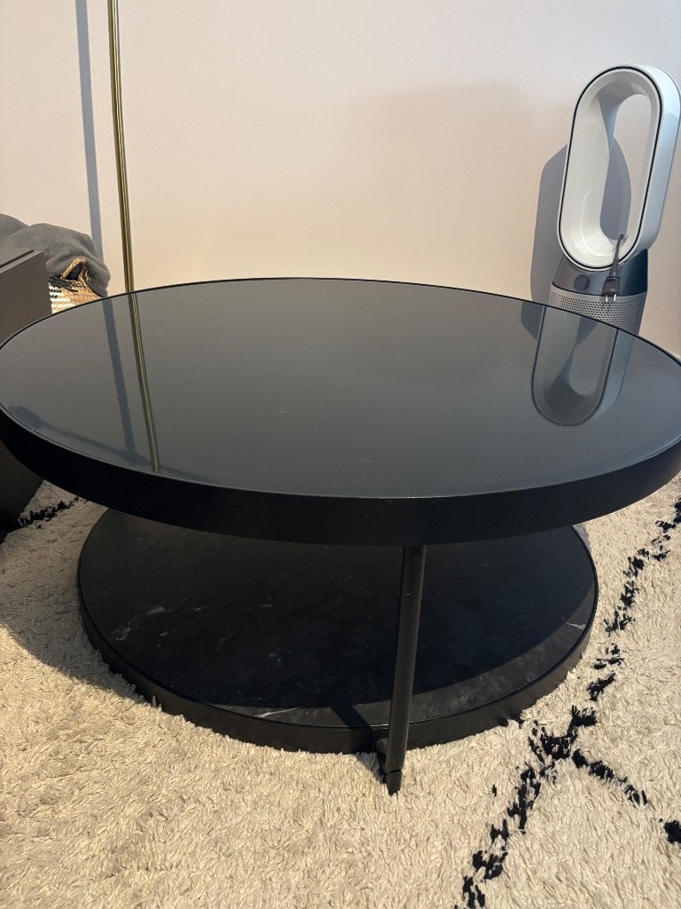 IKEA Frotorp salontafel, Huis en Inrichting, Tafels | Salontafels, Ophalen, Zo goed als nieuw, Rond, Glas