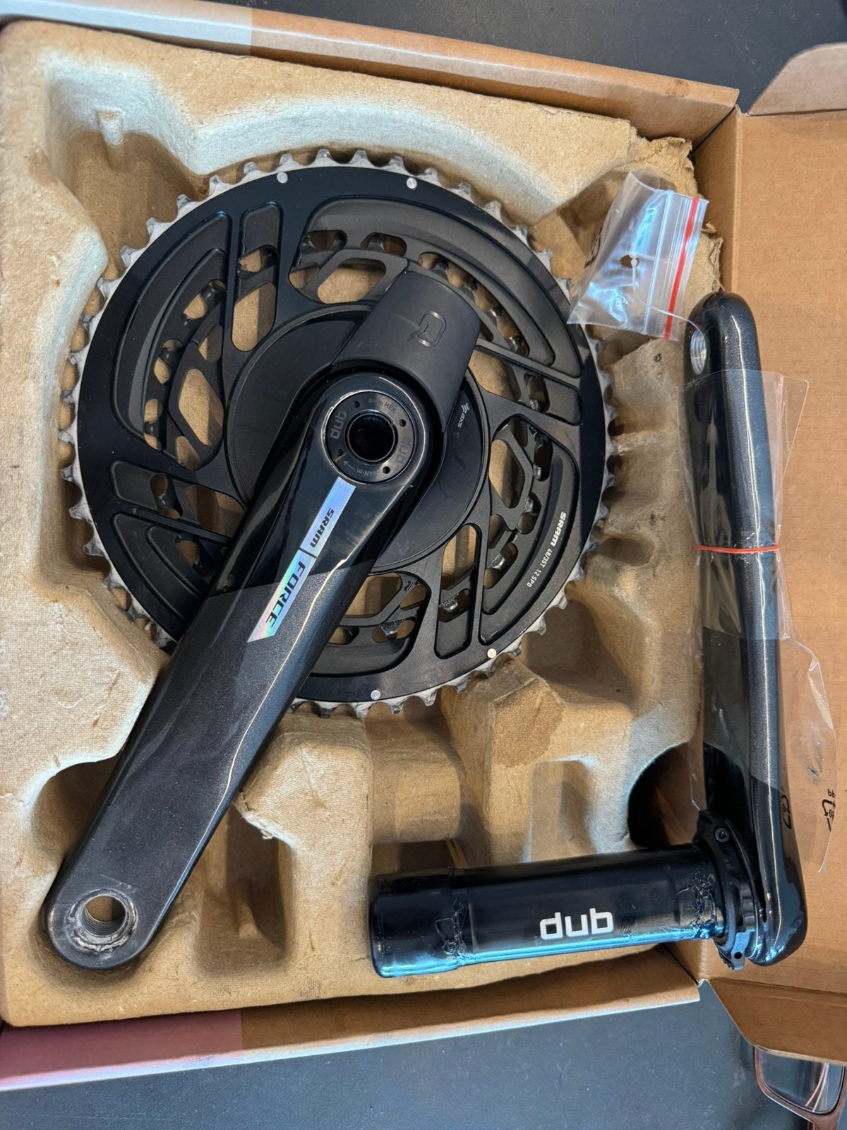 Sram Force crankset met powermeter, Fietsen en Brommers, Ophalen, Zo goed als nieuw