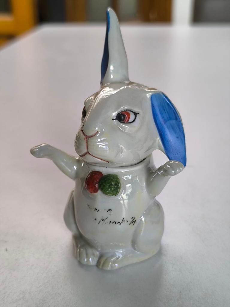 Jaren 50 mosterdpotje, Verzamelen, Ophalen of Verzenden, Porselein