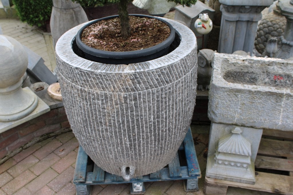 jardinière , bac en pierre bleu rond , grand choix !, Jardin & Terrasse, Neuf, Rond, Pierre, Enlèvement