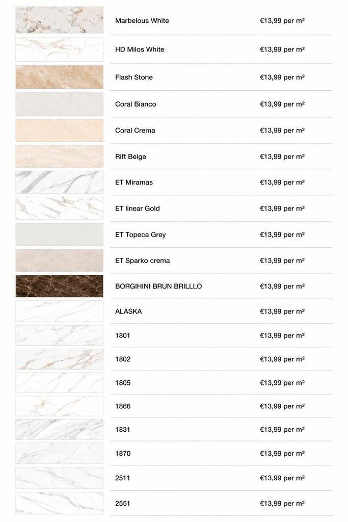 Carreaux de luxe 600 x 1200 — Seulement 13,99€ par m², Enlèvement ou Envoi, Marbre