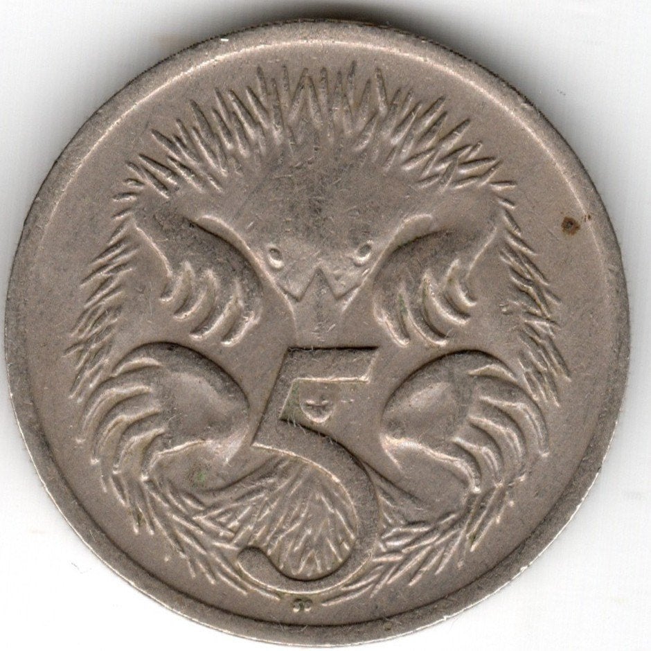 Australië : 5 Cents 1968 KM#64 Ref 16805, Postzegels en Munten, Munten | Oceanië, Ophalen of Verzenden, Losse munt