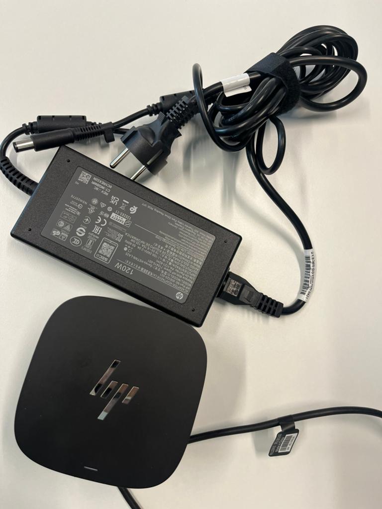 HP USB-C Docking Station + 120W Power Adapter, Informatique & Logiciels, Stations d'accueil, Enlèvement, Comme neuf, Station d'accueil