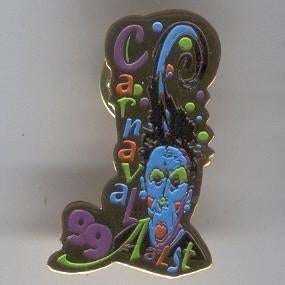 Carnaval pin Aalst 1999, Verzamelen, Ophalen of Verzenden, Nieuw