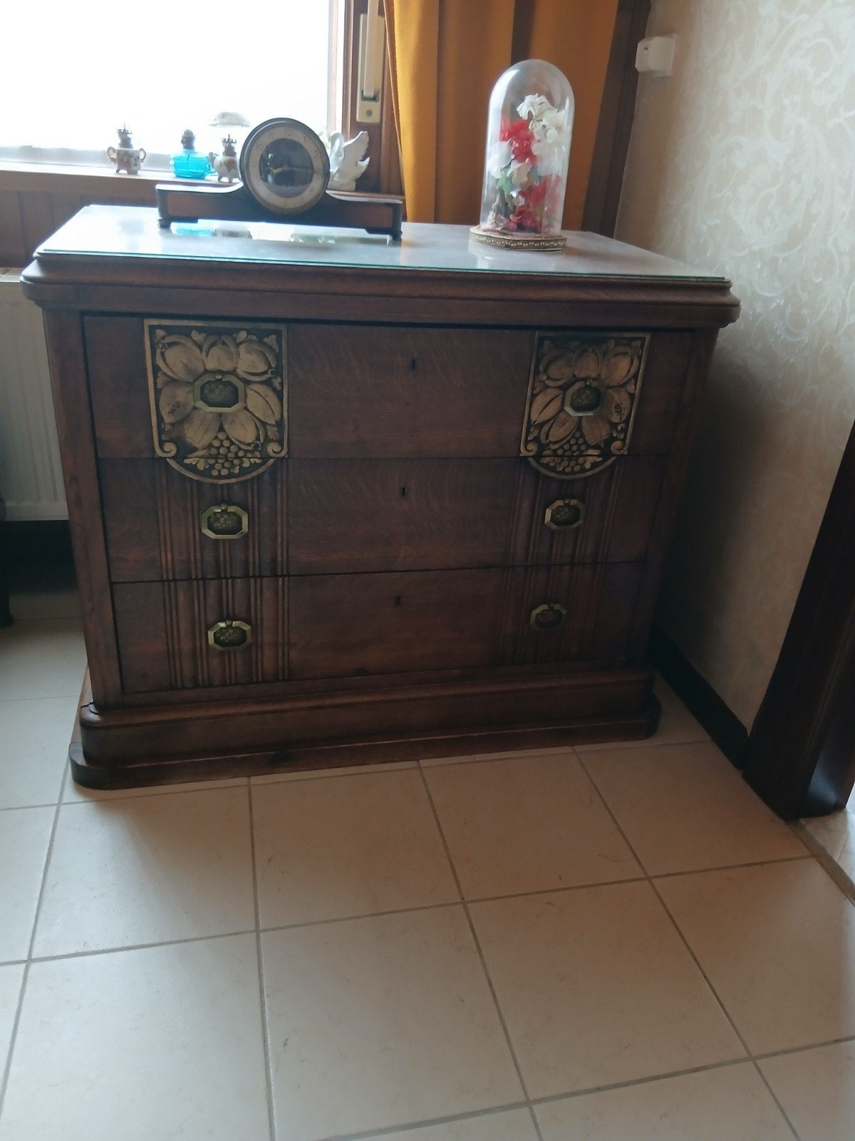 houten commode, Huis en Inrichting, Ophalen, 50 tot 100 cm, Met lade(s), Overige houtsoorten