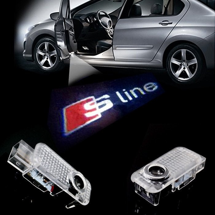 Logo lumière projecteur emblème pour bmw,vw,audi.. Originale, Enlèvement ou Envoi, Neuf, Audi, Porte