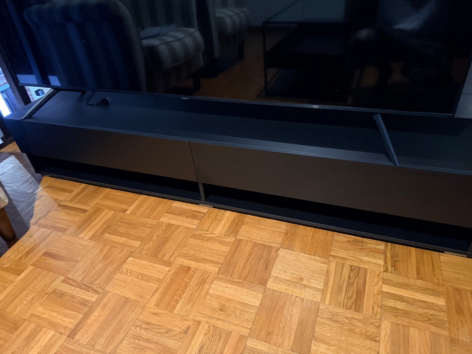 Tv meubel zwart, Huis en Inrichting, Ophalen, Zo goed als nieuw