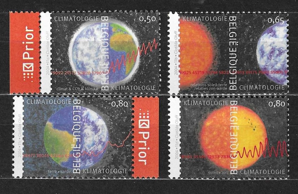 België OPC 3278-81 Klimatologie   **, Ophalen of Verzenden, Postfris, Postfris