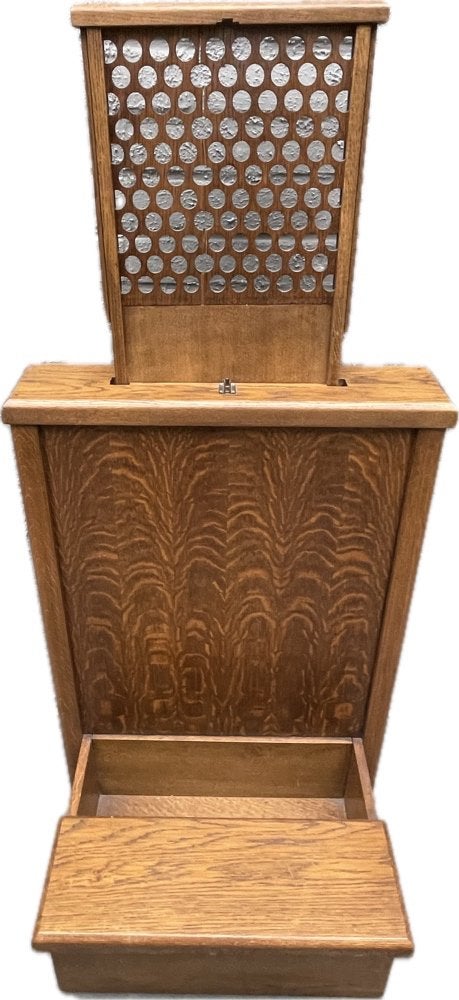 Zeldzame Vintage Eiken Inklapbare Biechtstoel / Prie-Dieu,, Antiek en Kunst, Ophalen