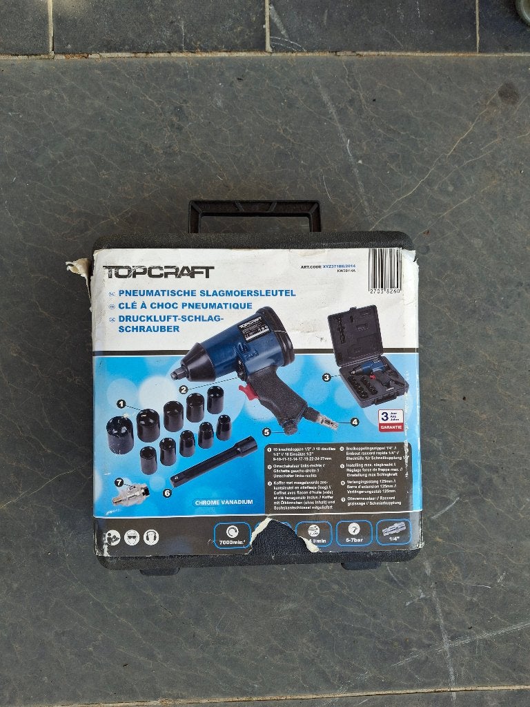 Pneumatische slagmoersleutel - TOPCRAFT, Ophalen, Zo goed als nieuw