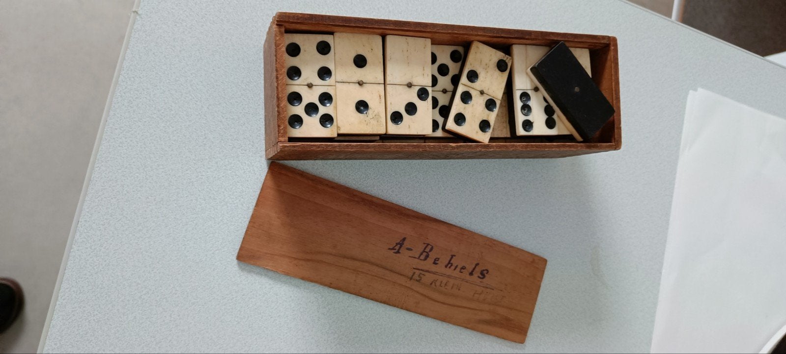 dominospel 1900, Hobby en Vrije tijd, Ophalen of Verzenden, Gebruikt