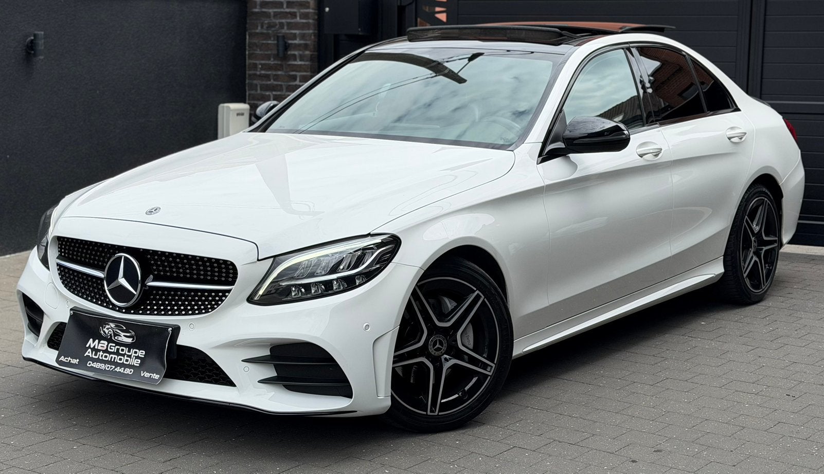 Mercedes-Benz C 200 D / LED / PANO / Pack Night / Full AMG, Autos, Mercedes-Benz, Achat, Euro 6, Entreprise, Noir