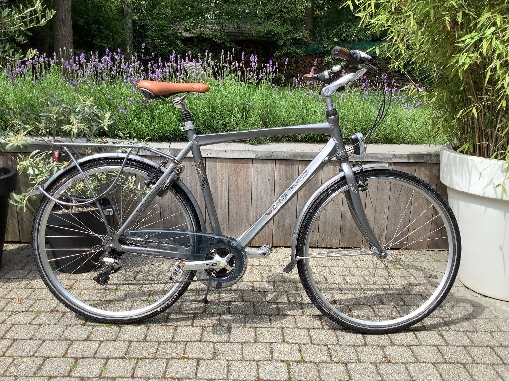 Mooie sportieve herenfiets Oxford Fox grote kader, Fietsen en Brommers, Gebruikt, Velgrem, Versnellingen, 61 tot 65 cm