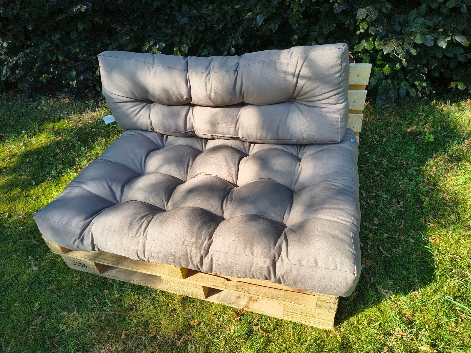 Palletkussens taupe nieuw, Ophalen